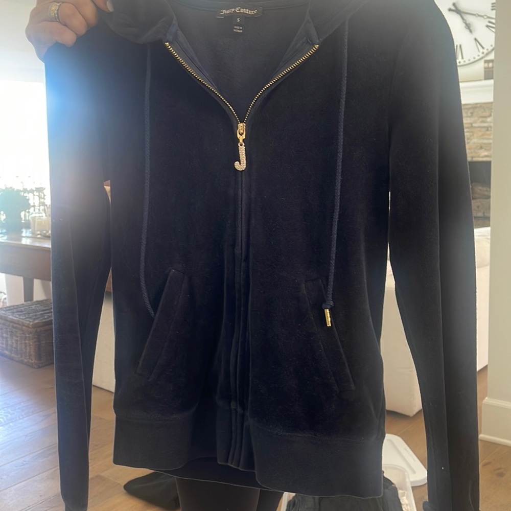 Juicy couture velour zip up